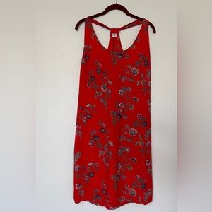 Gap - orange with blue flowers summer dress